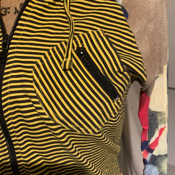 Uber cute colorful knit and sweater material mixed media  Desigual hoodie S - Picture 2 of 9